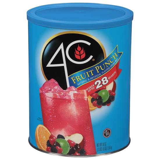 4C Powdered Drink Mix (58 oz) (fruit punch)