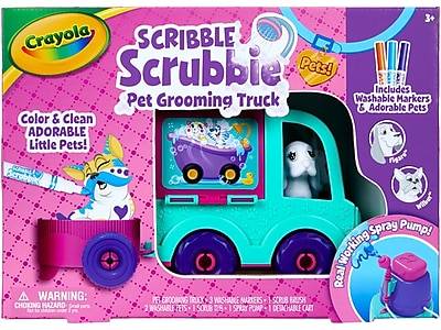 Crayola Scribble Scrubbie Pet Grooming Truck Kit 74-7368, Assorted