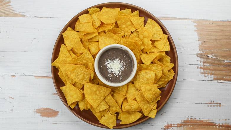 Chips & Cheesy Bean Dip