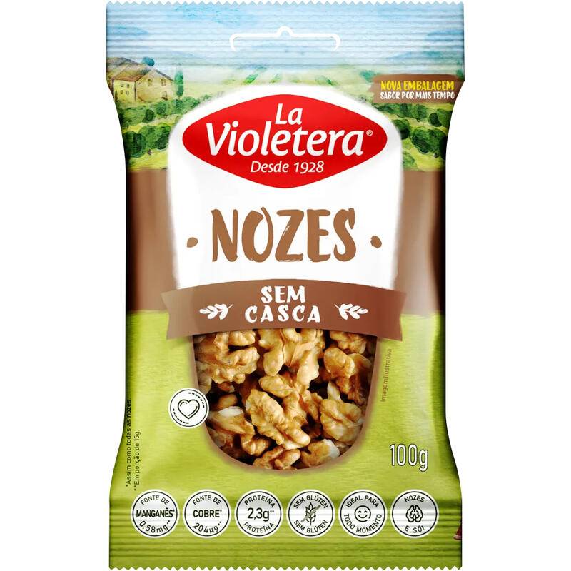 La Violetera nozes sem casca (100 g)