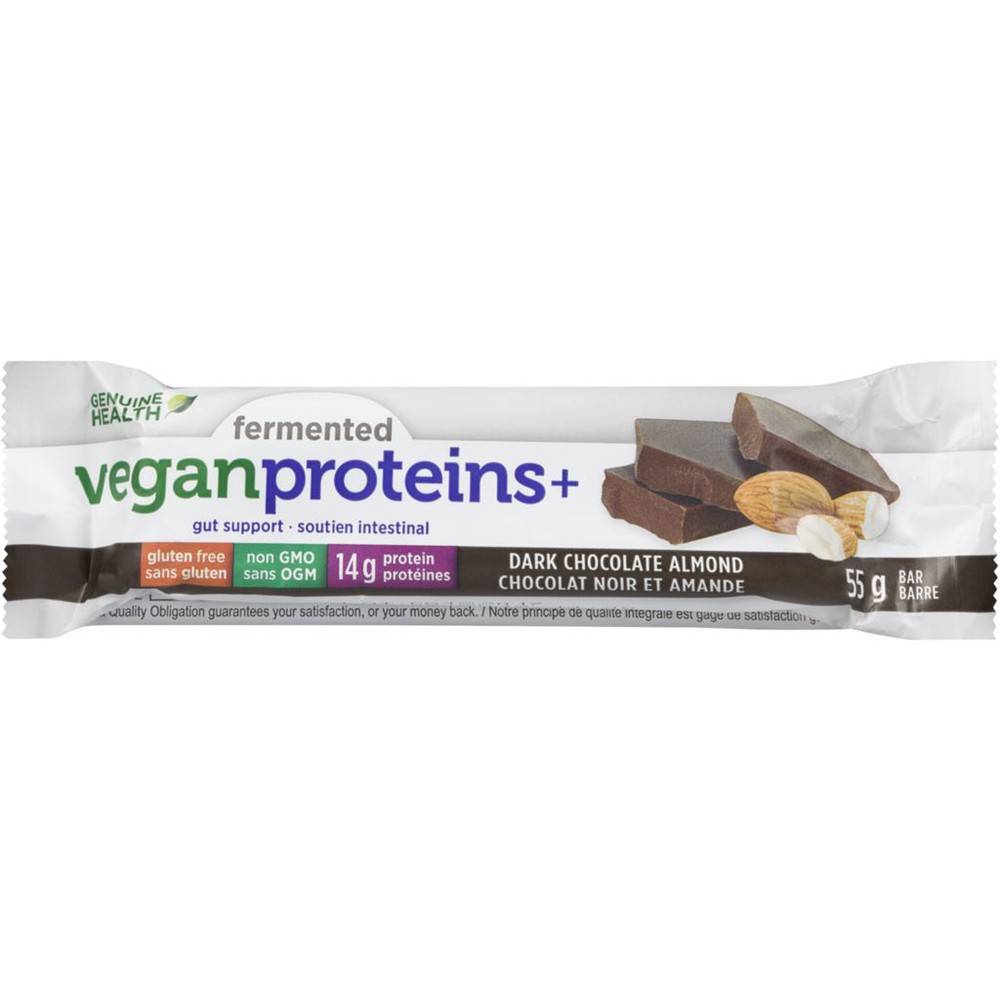 Genuine Health Dark Chocolate Almond Protein Bar Delivery Near Me Order Online Uber Eats