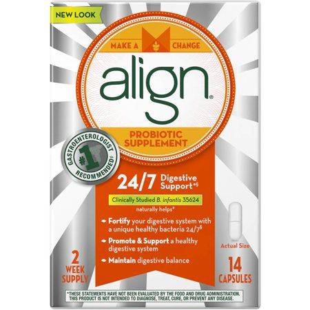 Align 24/7 Digestive Support Probiotic Supplement (14 capsules)