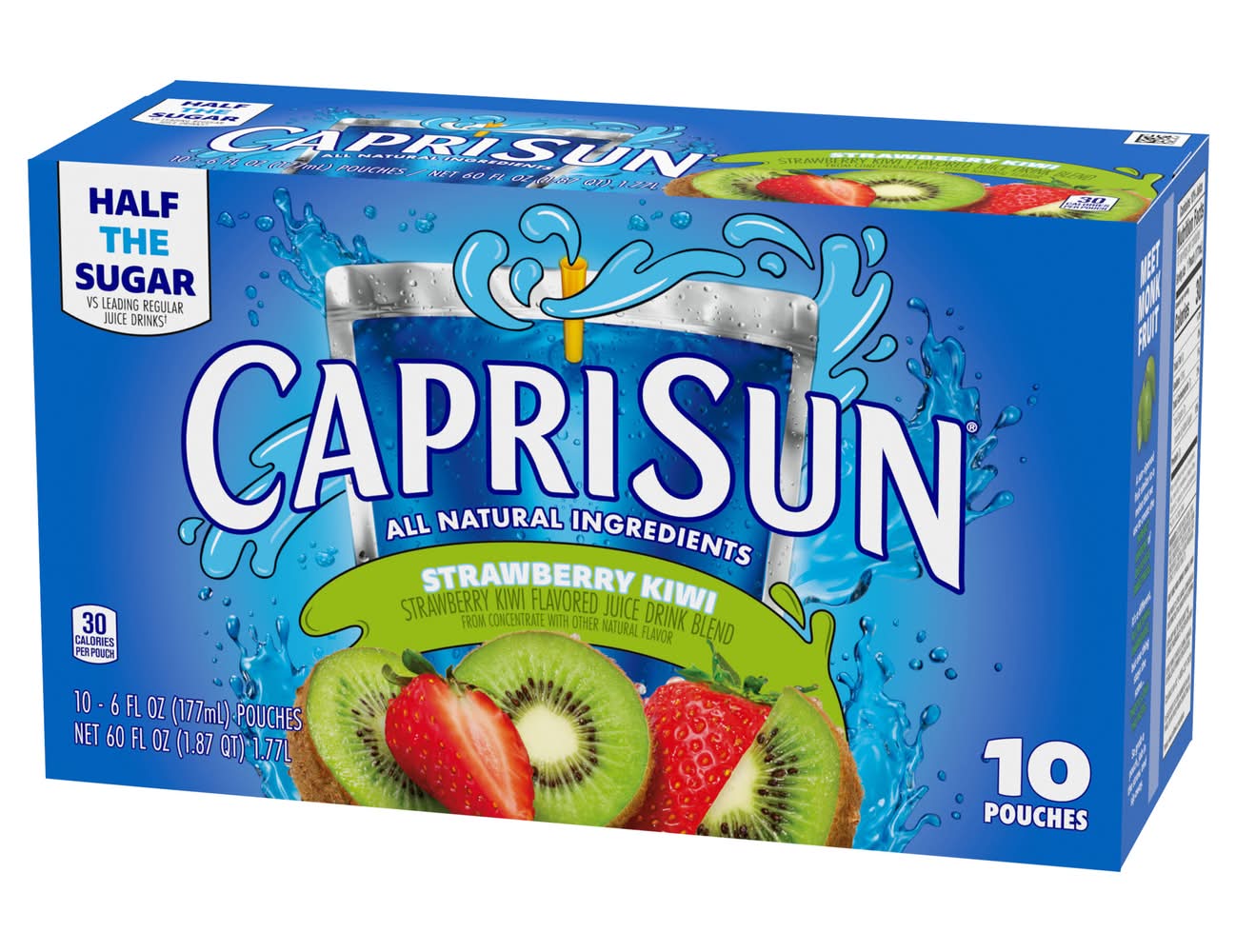 Capri Sun Fruit Juice Drink Blend, Strawberry Kiwi (10 x 6 fl oz)