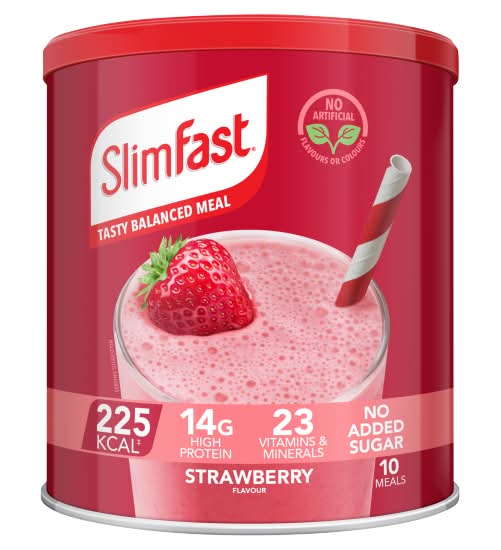 SlimFast Strawberry Flavour, Milk Shake Powder (365g)