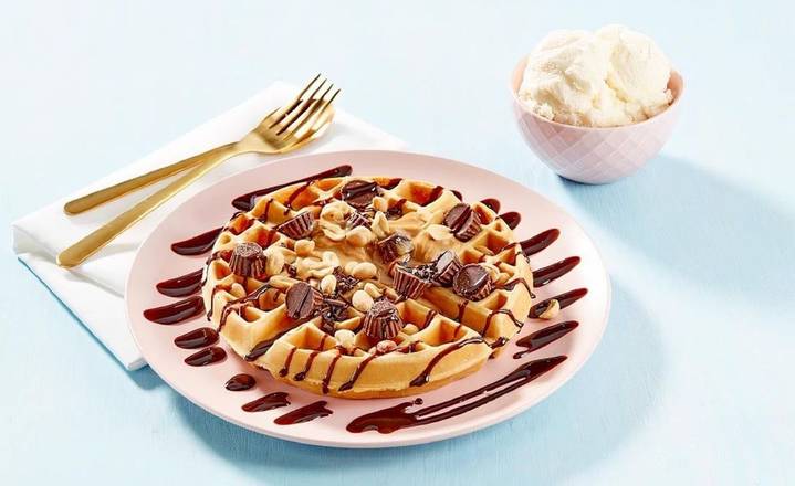 PB & Chocolate Concoction Waffle