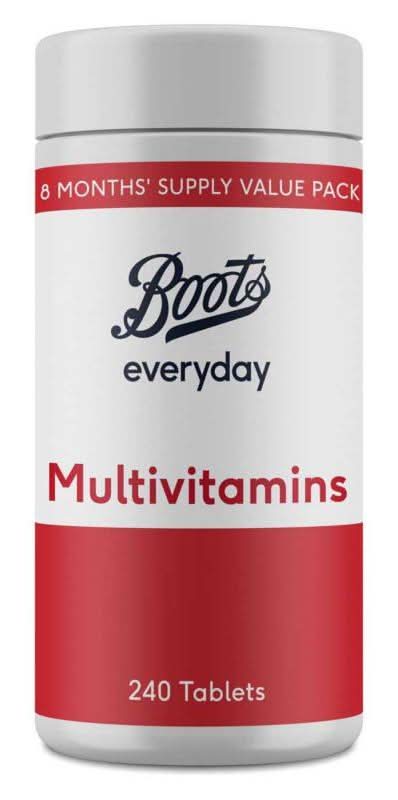 Boots Everyday Multivitamins Tablets Value pack (240 pack)
