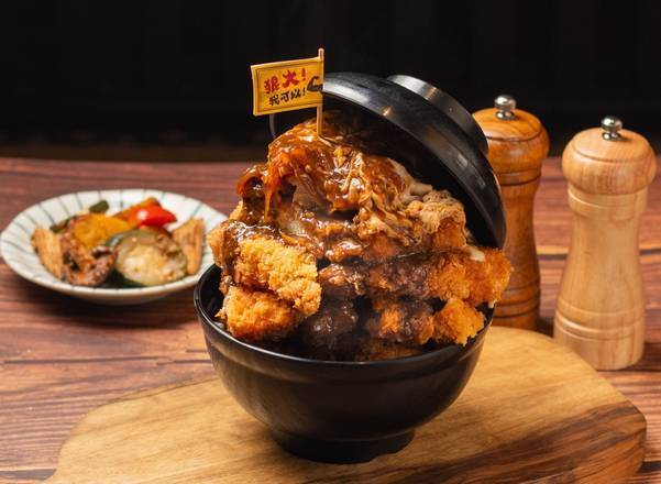 2倍極厚切豬排丼