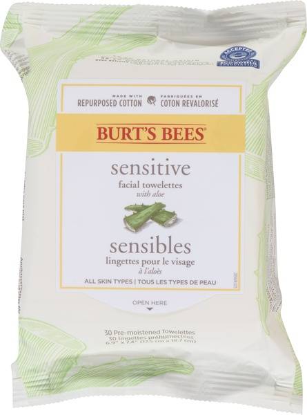 Burt's Bees Sensitive Facial Cleansing Towelettes (830 g)