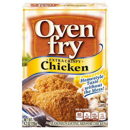 Oven Fry Extra Crispy Coating Mix Chicken