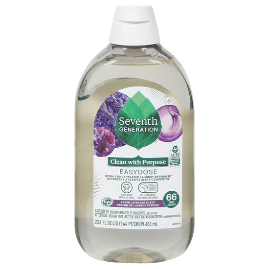 Seventh Generation Easy Dose Lavender Scent Laundry Detergent (23.1 fl oz)