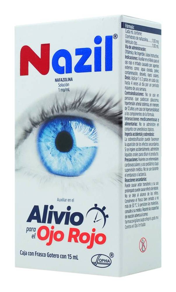 Sophia · Nazil ofteno nafazolina solución 1 mg/ml (15 ml)