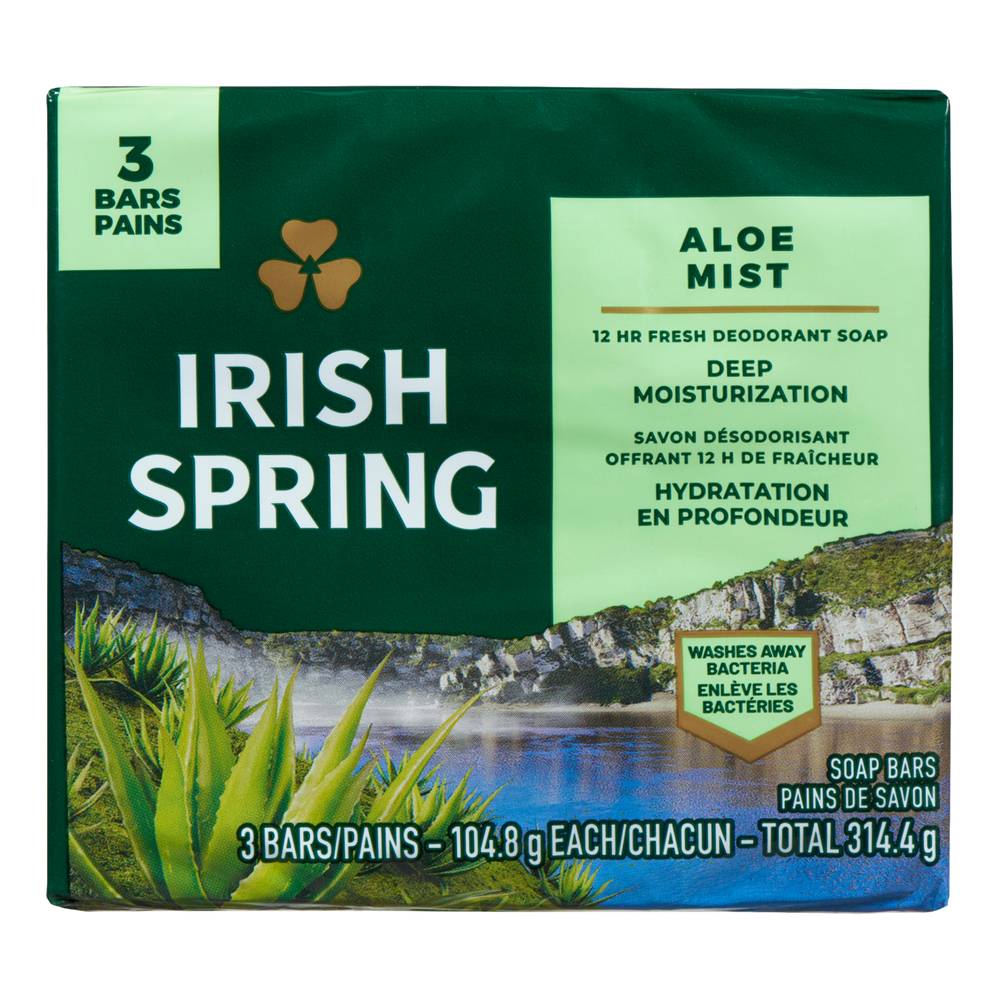 Irish Spring Aloe Mist Soap Bars (314.4 g)