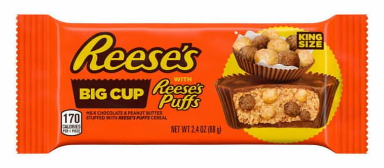 Reeses Big Cup with Reeses Puffs King Size 2.4oz