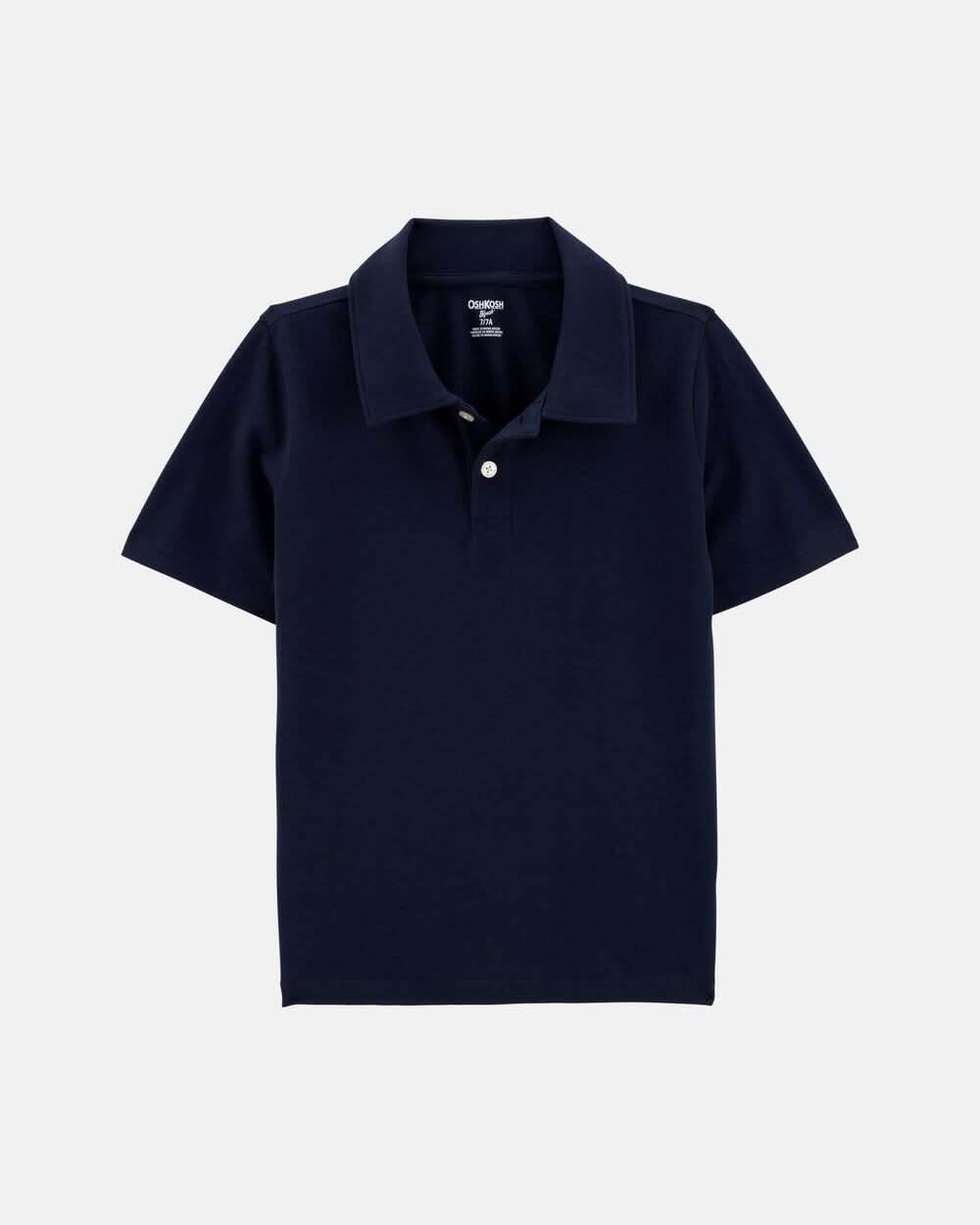 Boys Pique Uniform Polo Shirt - Navy - 12