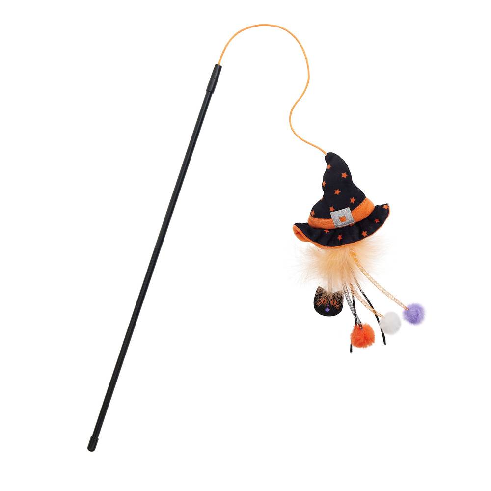 Thrills & Chills Witch Hat Teaser Cat Toy (Color: Multi Color)