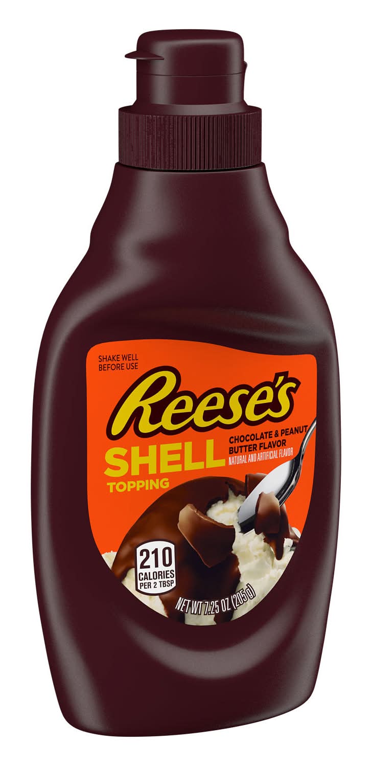 Reese's Shell Topping, Chocolate & Peanut Butter (7.25 oz)