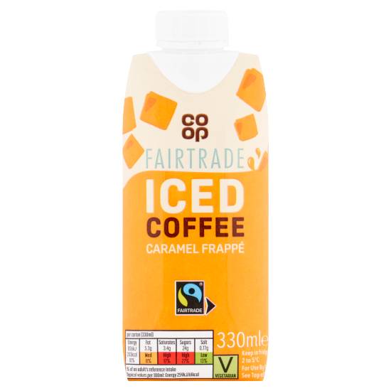 Co-Op Fairtrade Iced Coffee Caramel Frappé 330ml