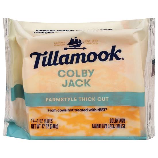 Tillamook Farmstyle Thick Cut Colby and Monetary Jack Cheese