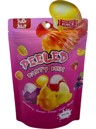 Sweet Jelly Peeled Party Mix Gummies (120g)