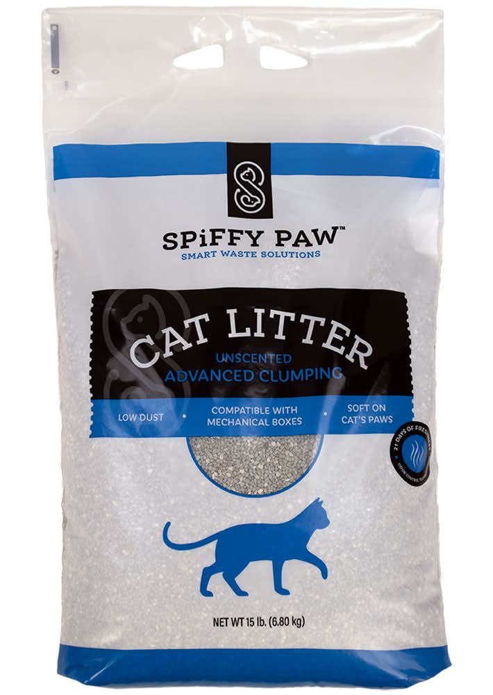 Spiffy Paw Unscented Advanced Clumping Cat Litter (15 lb)