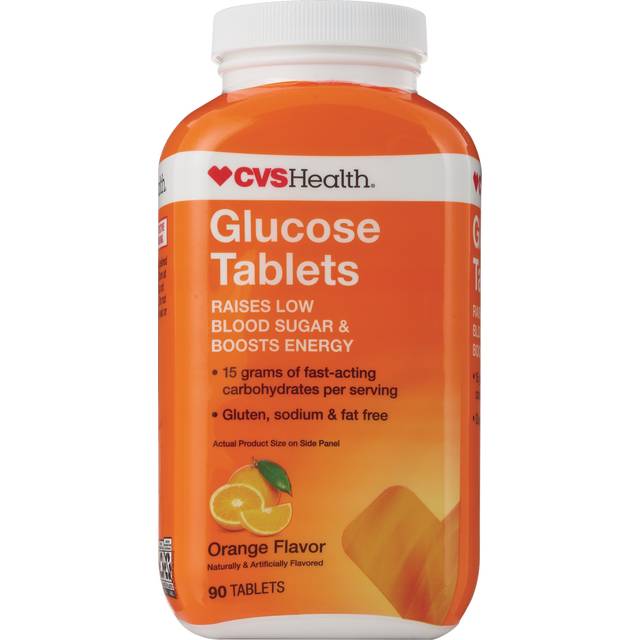 CVS Health Glucose Tablets Assorted Fruit, 90 CT