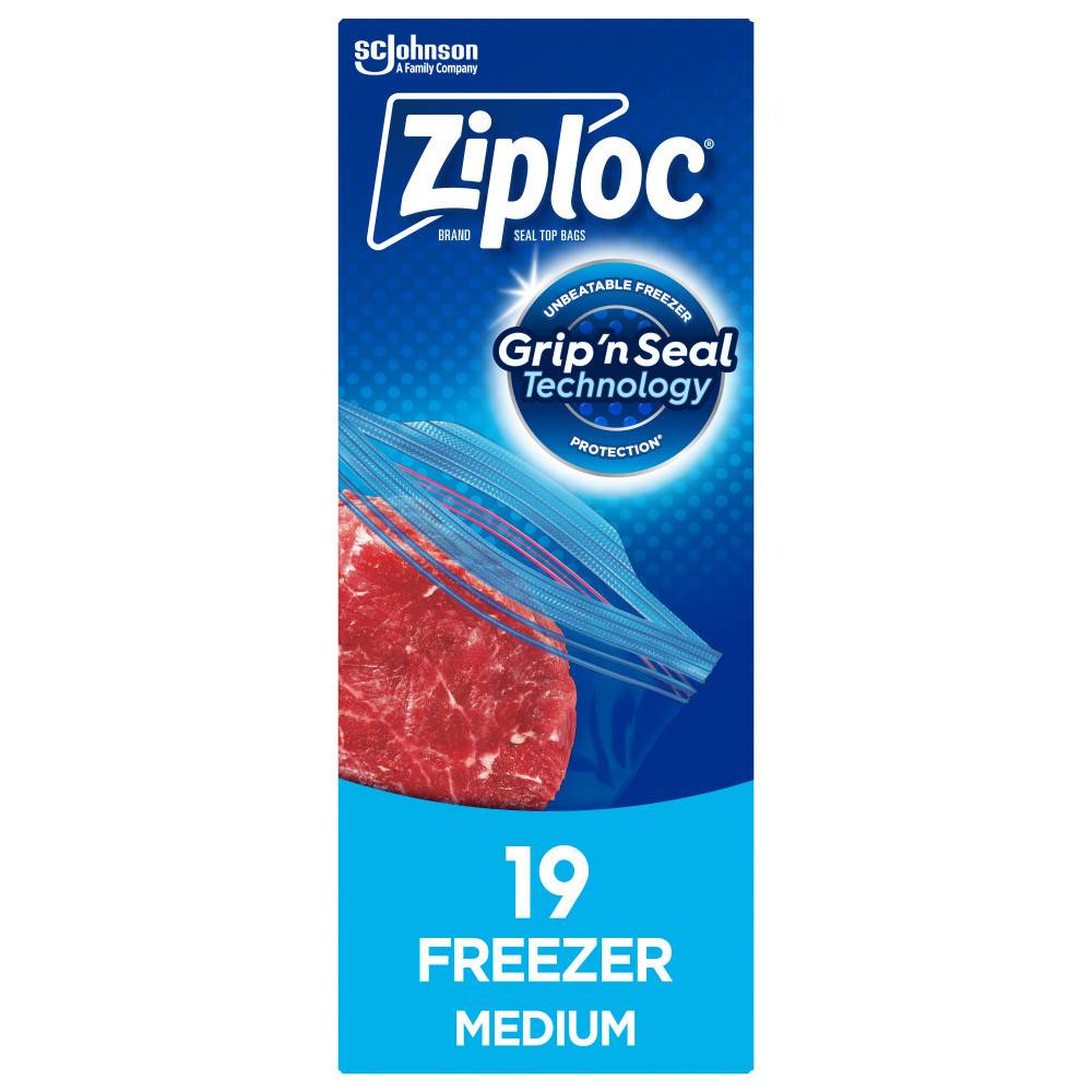 Ziploc Grip'n Seal Freezer Medium (19 ct)