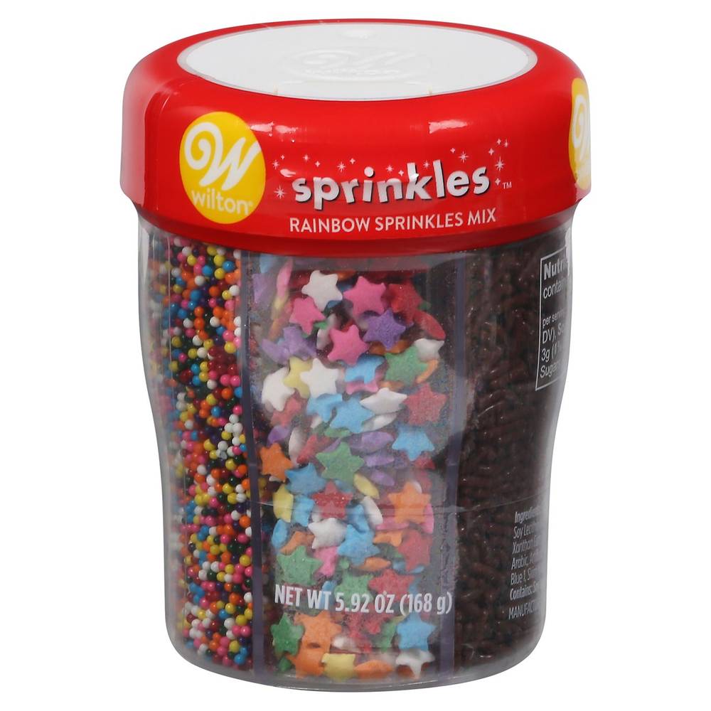 Wilton Sprinkles Mix, Rainbow 5.92 Oz