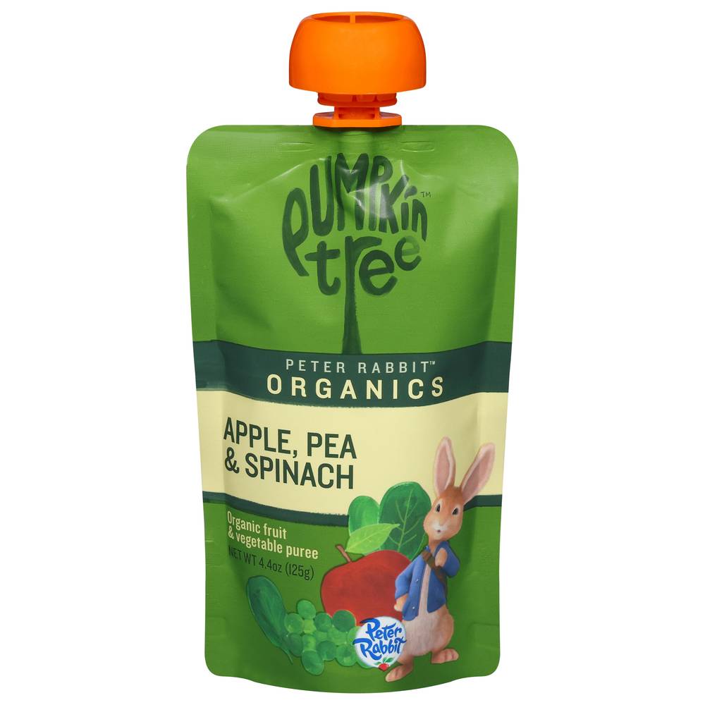 Pumpkin Tree Peter Rabbit Puree, Apple-Pea-Spinach (4.4 oz)