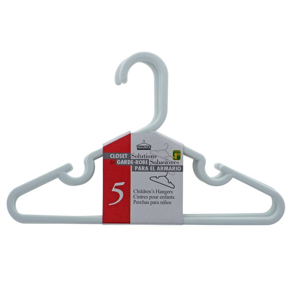 Children's Plastic Hangers, 6 Pack