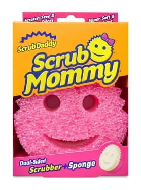 Scrub Daddy Scrub Mommy Dual-Sided Scrubber & Sponge, Pink