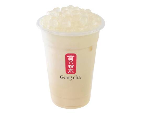 Green Milk Tea with White Pearl