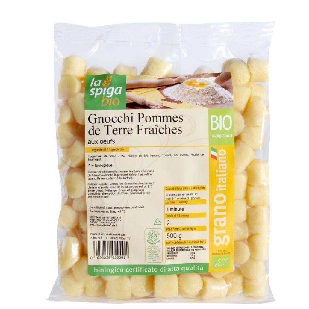 Gnocchi nature 400g - LA SPIGA - BIO