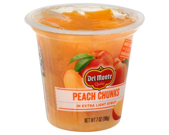 Order Del Monte · Peach Chunks in Extra Light Syrup (7 oz) food online from Safeway store, Eureka on bringmethat.com