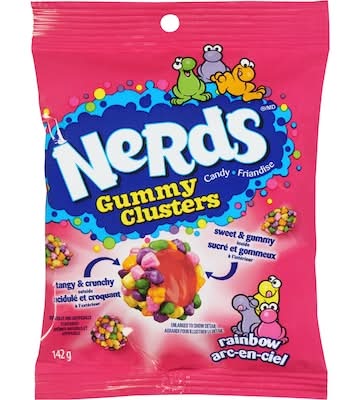Nerds grappes de bonbons gélifiés - gummy clusters candy (arc-en-ciel)