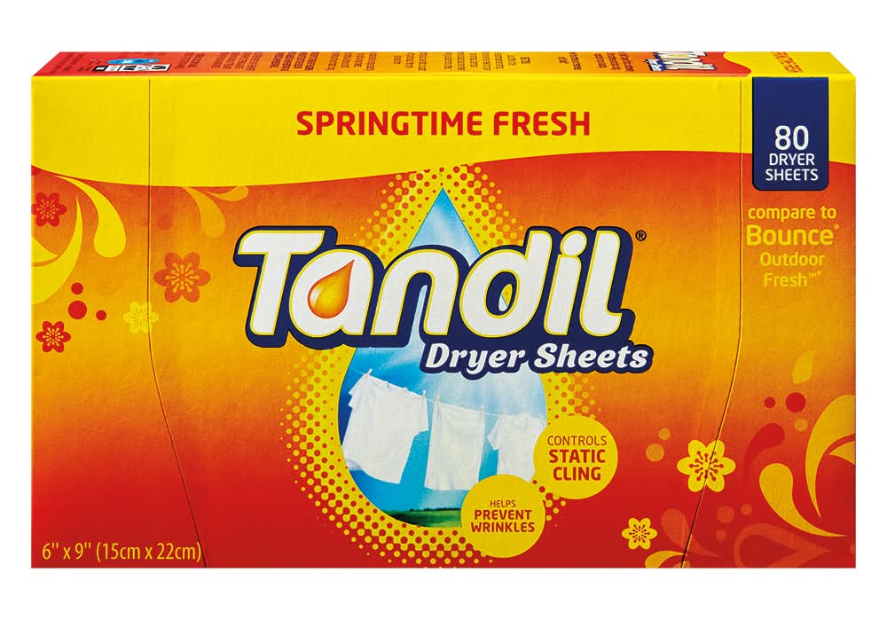 Tandil Dryer Sheets, Springtime (80 ct)