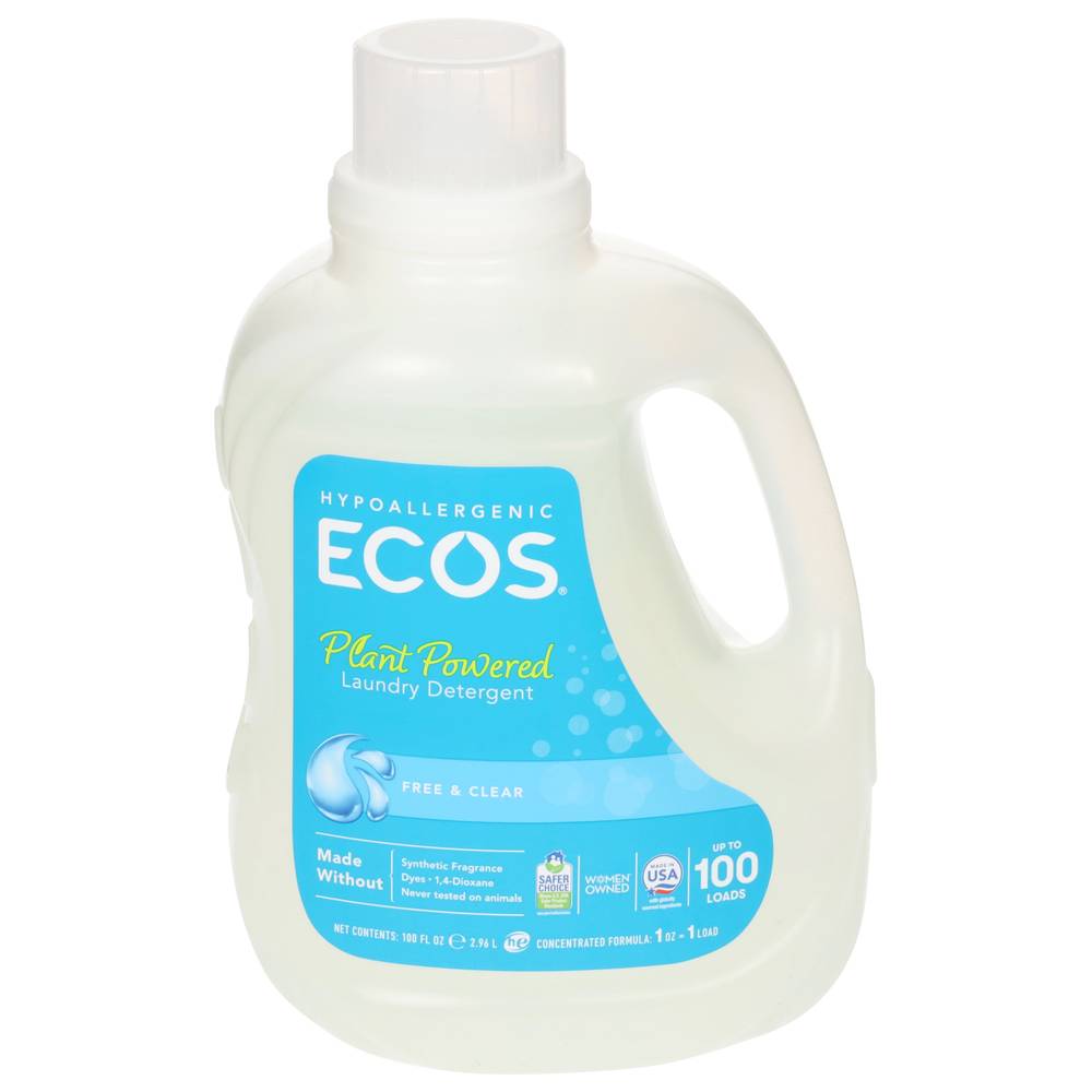 Ecos Plant Powered Free & Clear Laundry Detergent