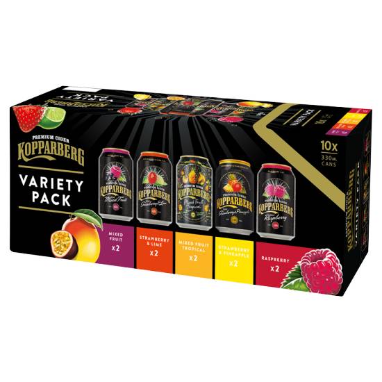 Kopparberg Premium Cider (10 pack, 330 ml) (assorted)