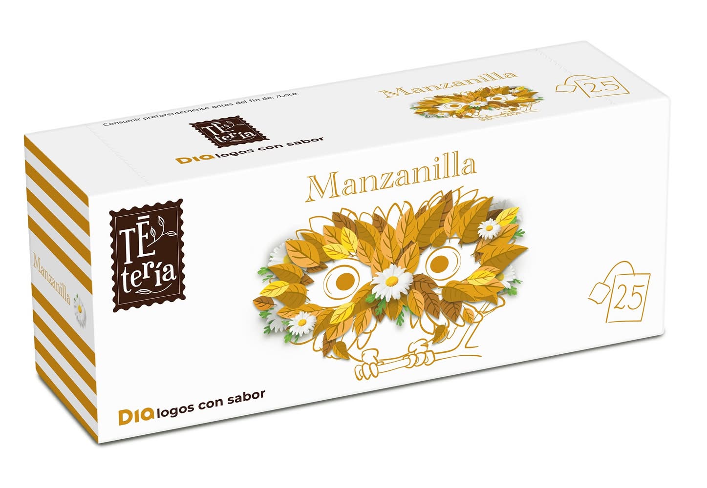 Manzanilla Tetería De Dia Caja 25 Unidades