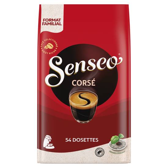 Senseo - Café dosettes corsé compostables ( 54 pièces)
