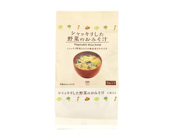 【即席食品】Lm シャッキリした野菜のおみそ汁 5食