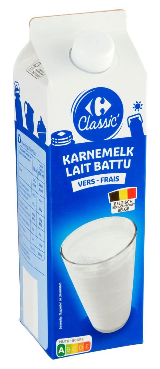 Carrefour Classic'' Lait Battu Frais 1 L