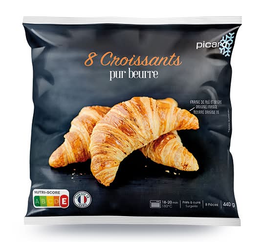 8 croissants pur beurre