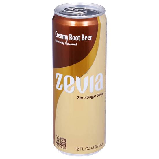 Zevia Zero Calorie Soda (12 fl oz) (creamy root beer)