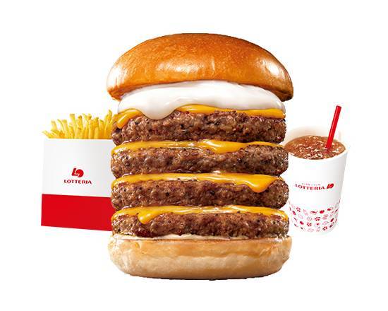【セット】キング絶品チーズバーガー King Ultimate Cheeseburger Set