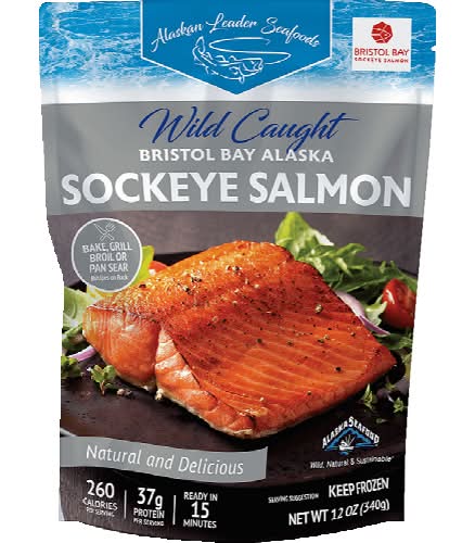 Alaskan Leader Seafoods Wild Caught Bristol Bay Alaska Sockeye Salmon