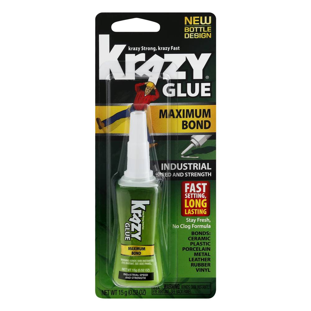 Krazy Glue Maximum Bond Stay Fresh Glue (15 g)