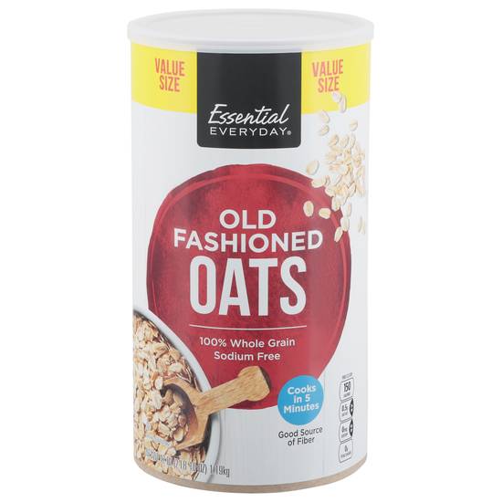 Essential Everyday Value Size Sodium Free Old Fashioned Oats (42 oz)