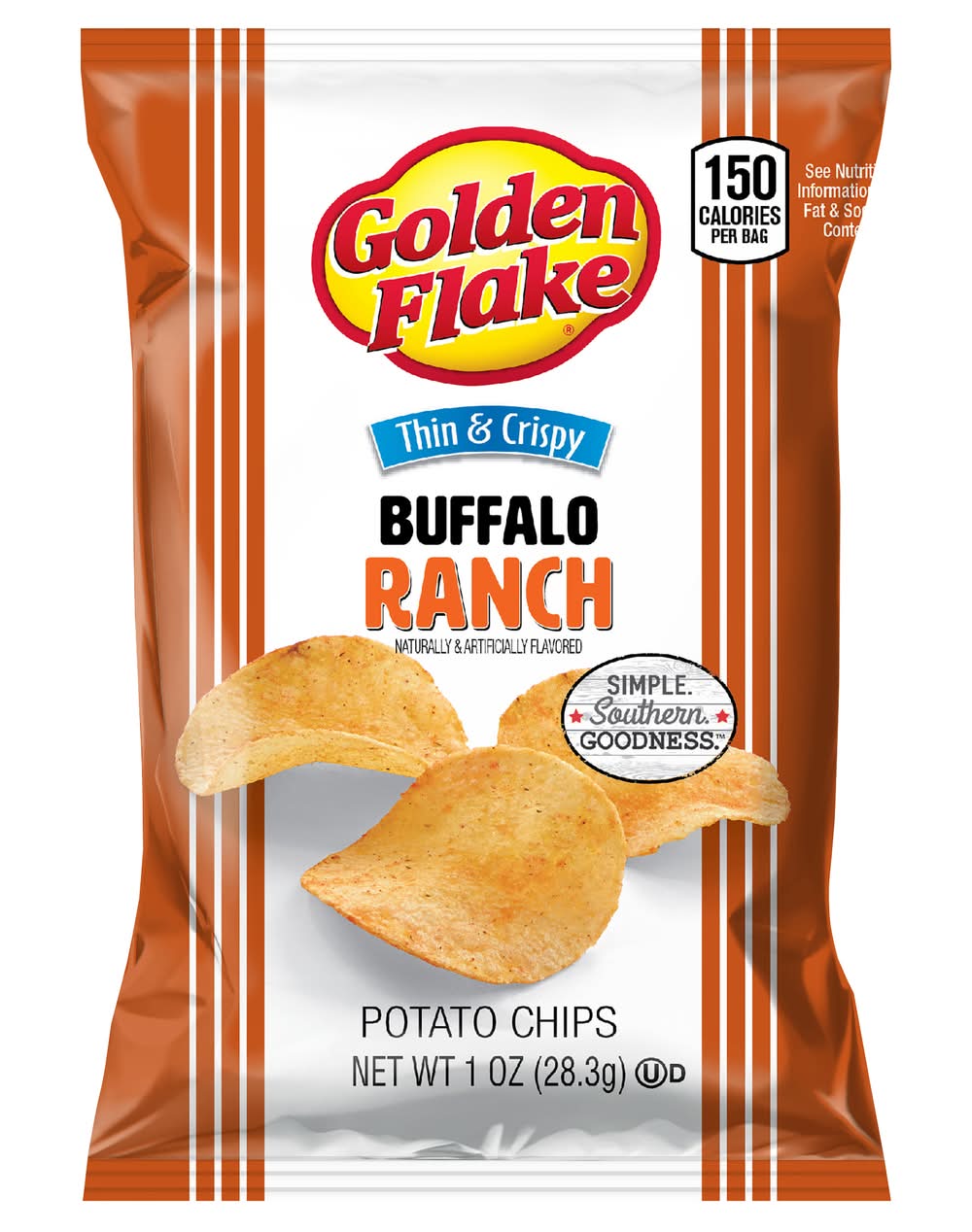 Golden Flake Potato Chips Buffalo Ranch (1 oz)