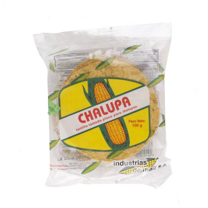 Industrias de maíz s.a. chalupas tostadas (bolsa 100 g)