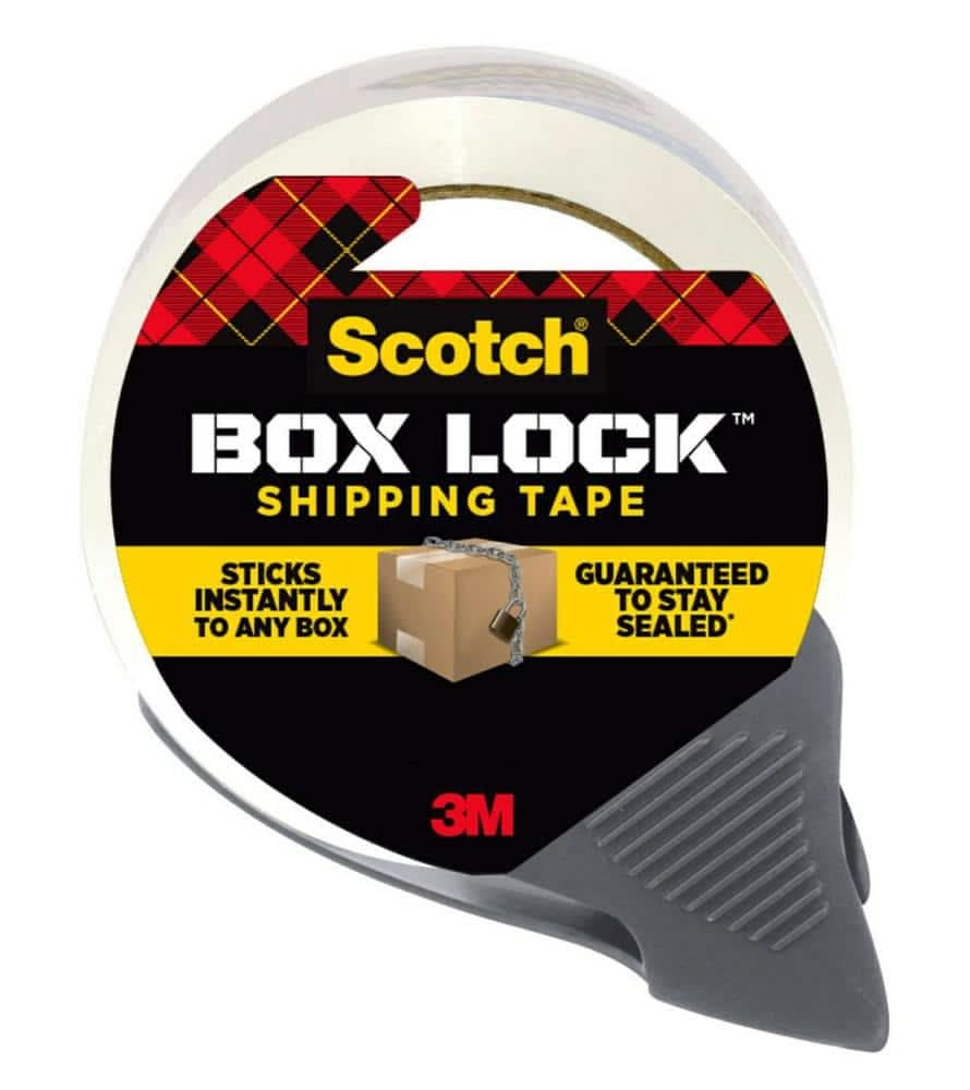 Scotch Box Lock 1.88 In. X 54.6 Yd. Packaging Tape With Dispenser